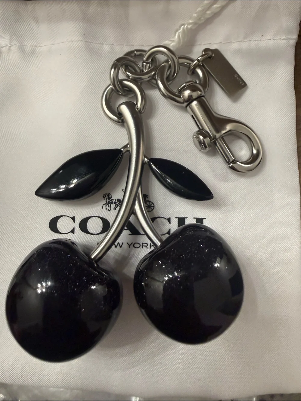 COACH Black Cherry Charm